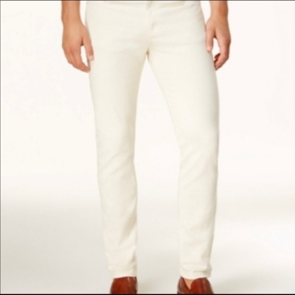 Michael Kors Parker slim fit cream jeans 32”x 32”